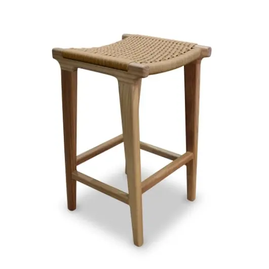 Winnipeg & Sons String Weave Timber Stool