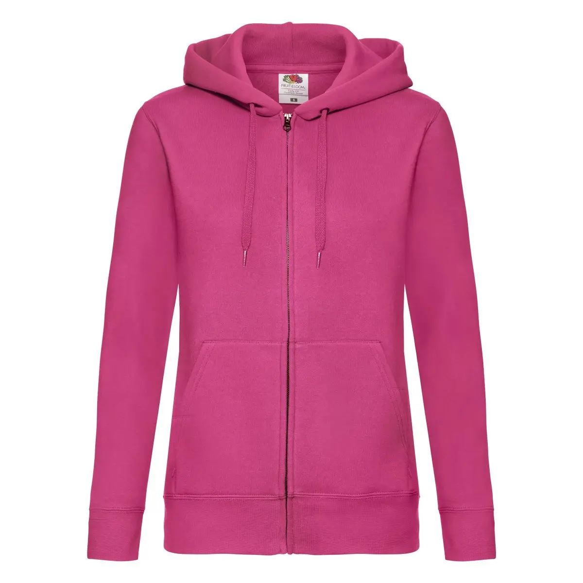 Fruit of the Loom Ladies Lady-Fit Hooded Sweatshirt Jacket