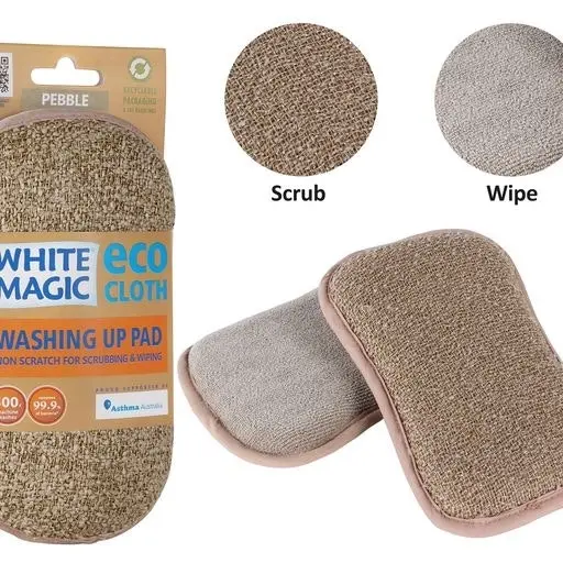 White Magic Washing Up Pad - Pebble