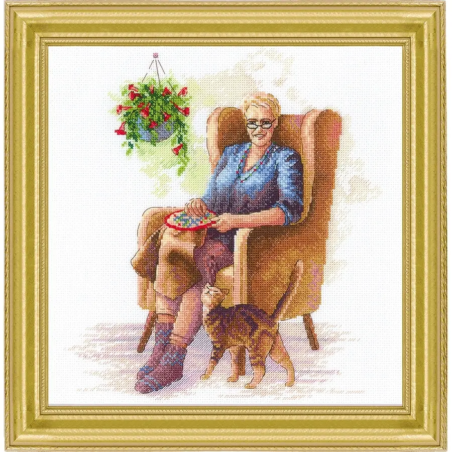 Stitching Time Cross Stitch- Needlework