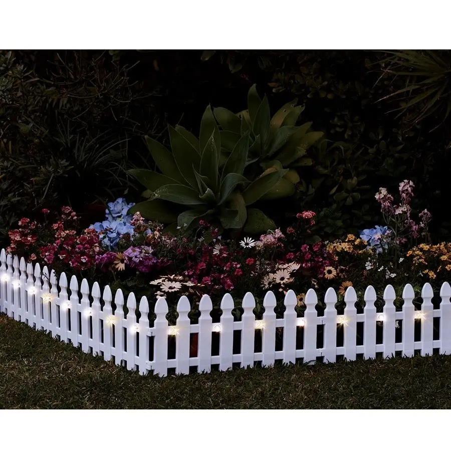 Solar Border Picket Fence set/4