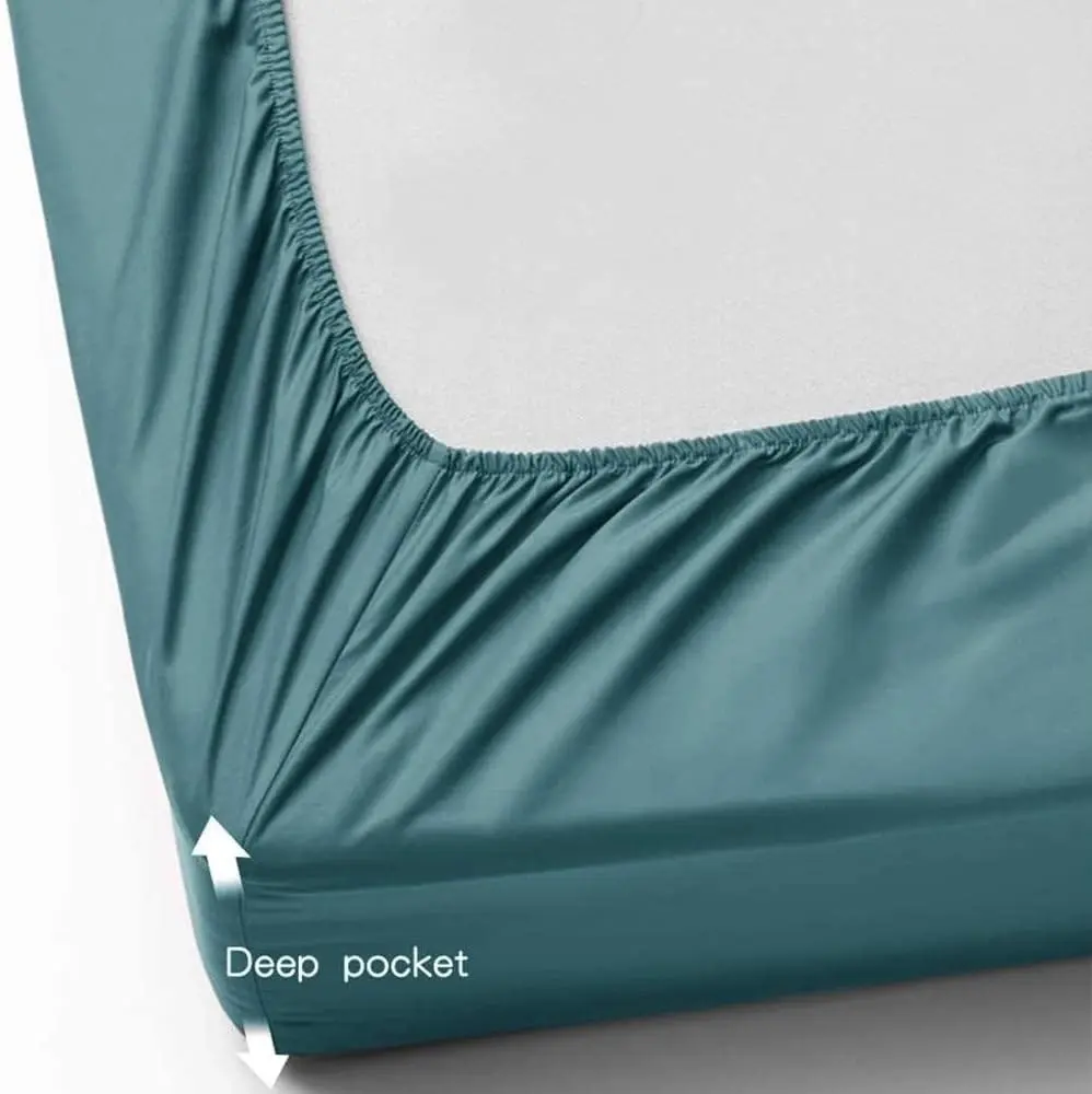 King Single Size 3 Piece Fitted Sheet Set, Extra Deep Pocket, Soft Comfort Breathable Bedding