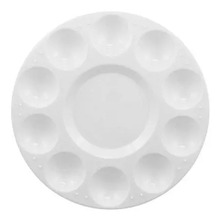 Palette 10 Wells Round Plastic