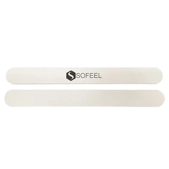 Sofeel White Biodegradable Wood File 120/240 Grit Straight 1.9 x 17.8cm