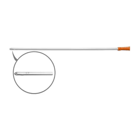 Livingstone Nelaton Male Catheter 16FG Orange 38cm Length Sterile 100 Bag