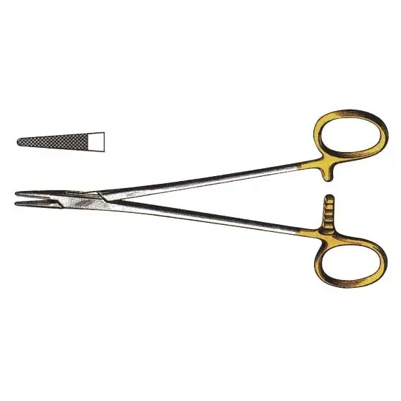 Livingstone Crile-Wood Needle Holder 15cm Stainless Steel with Tungsten Carbide