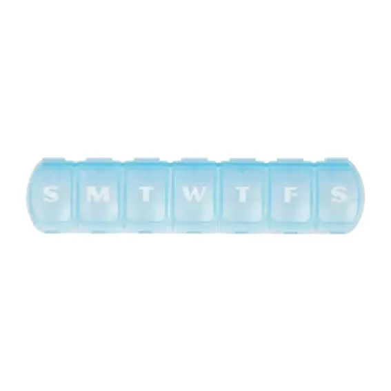 Livingstone 7 Day Pill Container Box 15cm (L) x 2.5cm (H) x 3.5cm (D)