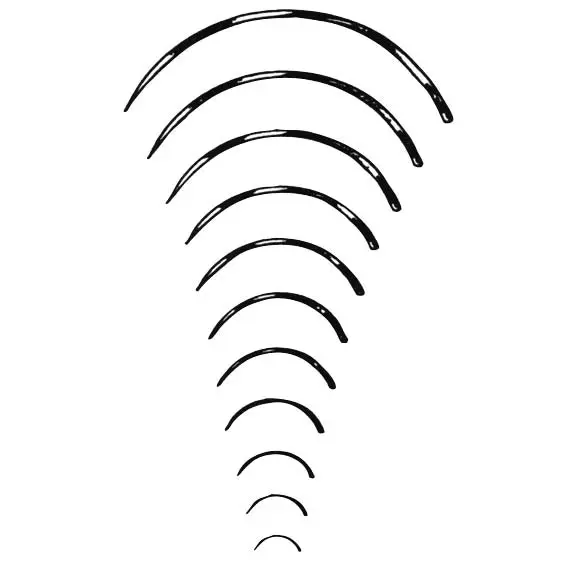 Livingstone Suture Needles, Triangular Cutting 3/8 Circle, Thickness: 1.0mm, Length: 24mm, 12 Needles/Pack