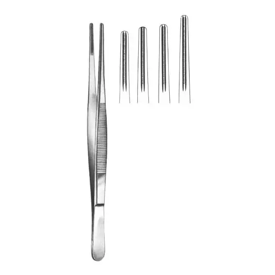 Debakey Atrauma Tissue Forceps with Serrated Teeth 15cm Stainless Steel