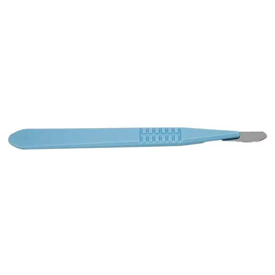 Livingstone Disposable Scalpel Stainless Steel Blunt Blade Size 10 Attached to Handle Sterile Loose