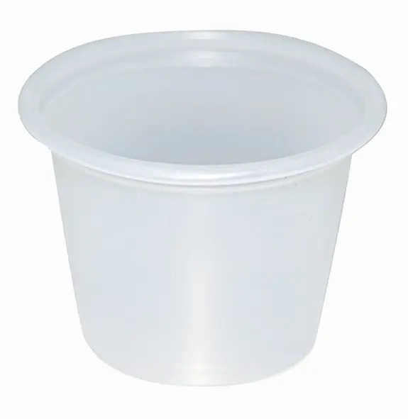 Livingstone Plastic Portion Cups 29.6ml or 1 Ounce Capacity White 250 Pack