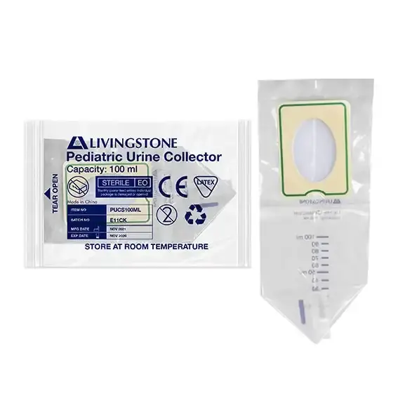 Livingstone Paediatric Urine Collector Graduated 100ml Sterile 100 Box