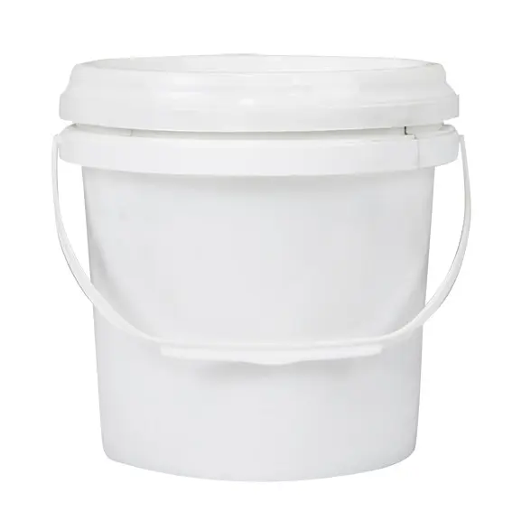 Livingstone White Polypropylene Pail Bucket with Lid 5L 197(H)mm x 222(W)mm