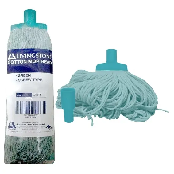 Livingstone Cotton Mop Head 400g 22mm Screw Type Green