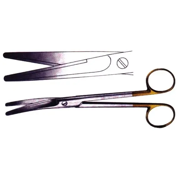 Livingstone Mayo Scissors 17.5cm Stainless Steel with Tungsten Carbide Jaws Curved