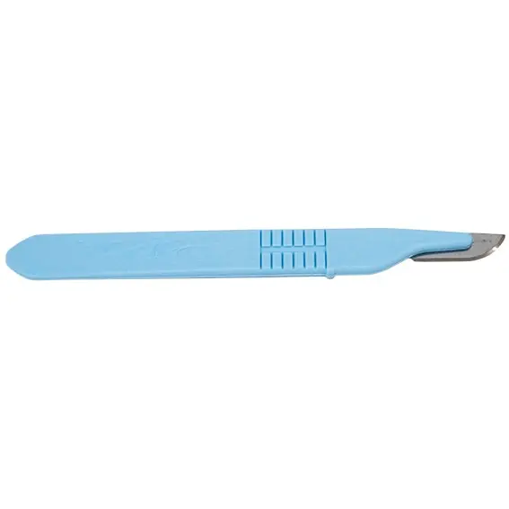 Livingstone Disposable Scalpel Stainless Steel Blade Size 20 Attached to Handle Sterile Loose