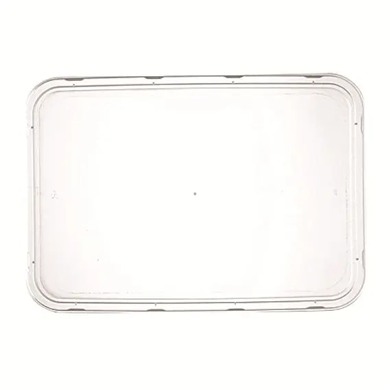 Universal Take-Away Rectangular Container, Lid, Clear, Recyclable Plastic, 50/Pack, 500/Carton x9