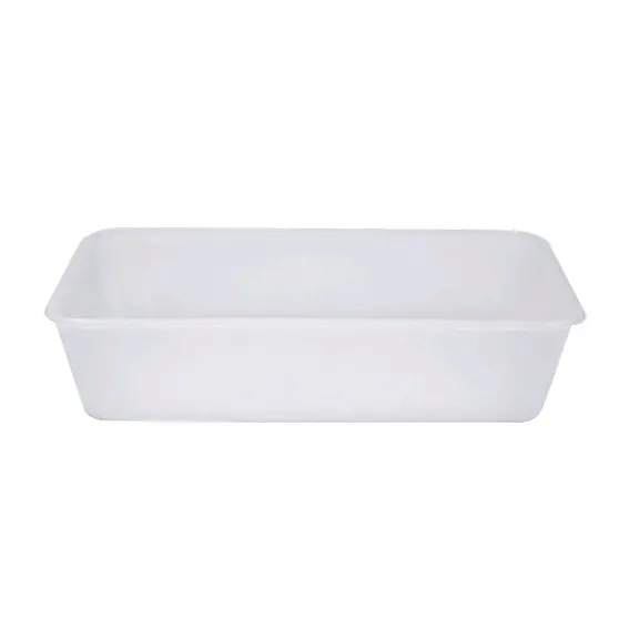 Livingstone Take-Away Rectangular Container 500ml Clear Freezer Grade Plastic 50 Pack x10