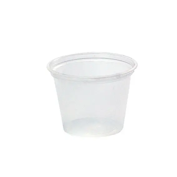 Livingstone Plastic Sauce Containers/Cup without Lid 0.80oz or 25ml Clear 5000 Carton