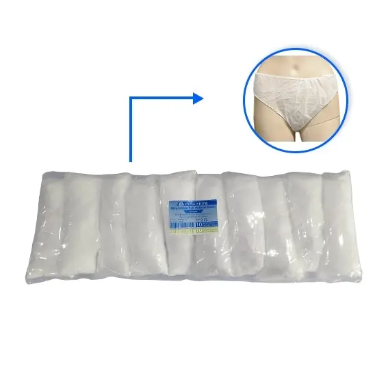 Disposable Full Patient Panty Briefs Nonwoven White 500 Carton