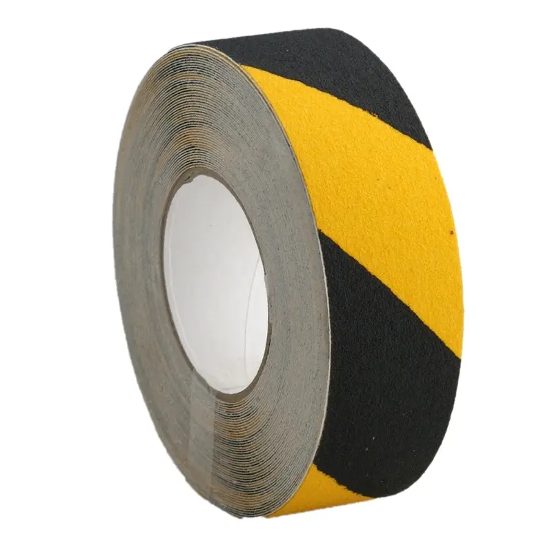 Anti-Slip Tape Black/Yellow Stripes 50mm x 18m Roll, Each