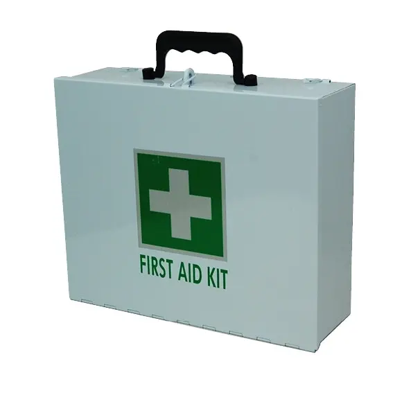 Unbranded First Aid Empty Metal Case Large 28 x 23 x 9 cm Reflective