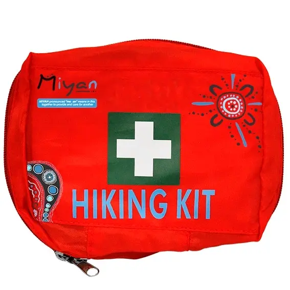 Miyan Vehicle First Aid Kit, Red, Complete Set In Nylon Pouch, Each