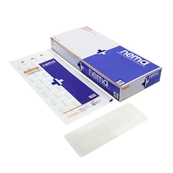 Nema Aqua Transparent Island Film Dressing, with Non-Adherent Pad, 25 x 8.2cm, Waterproof, Sterile, Loose