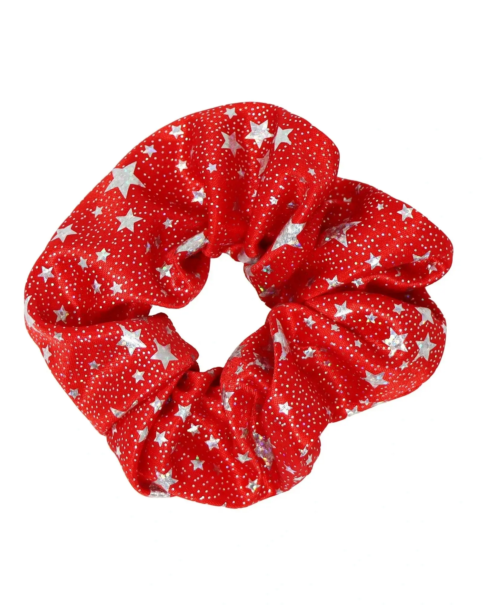 Pink Poppy Christmas Holiday Scrunchie