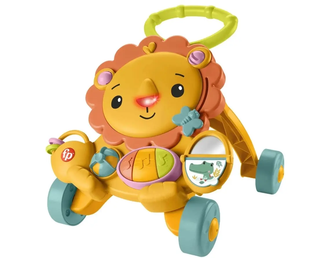 Fisher-Price Musical Lion Walker Infant Toy with Lights and Sounds