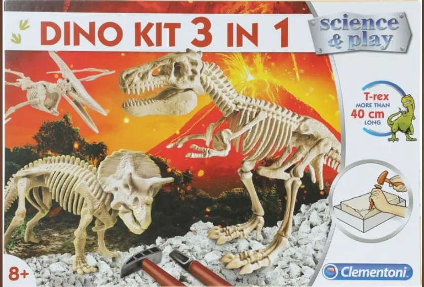 Clementoni Triceratopo Velociraptor Dino Kit