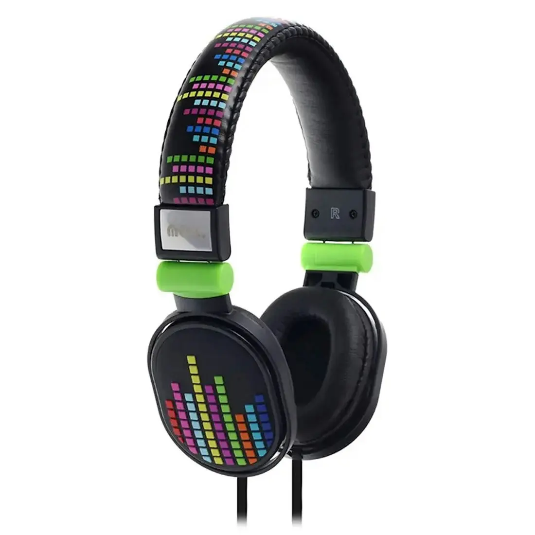 Moki Popper Kids Over-Ear Headphones - Levels Black