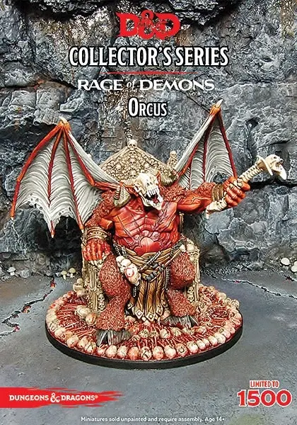 D&D Collectors Series Miniatures Rage of Demons Demon Lord Orcus