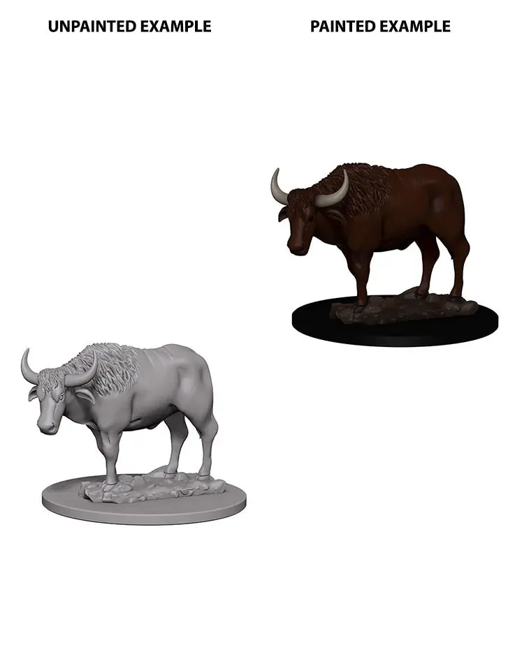 Wizkids Deep Cuts Unpainted Miniatures Oxen