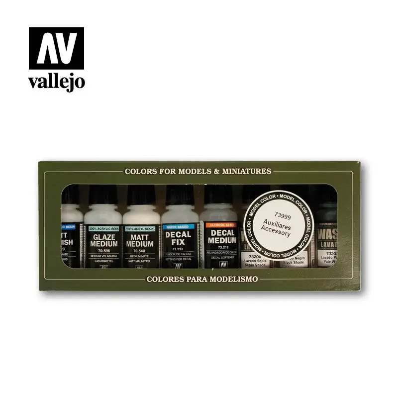 Vallejo Game Colour - Auxiliaries and Washes 8 Colour Set