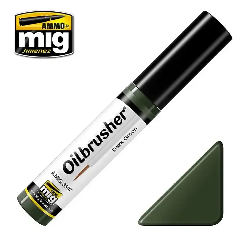 Ammo By Mig Oilbrusher Dark Green