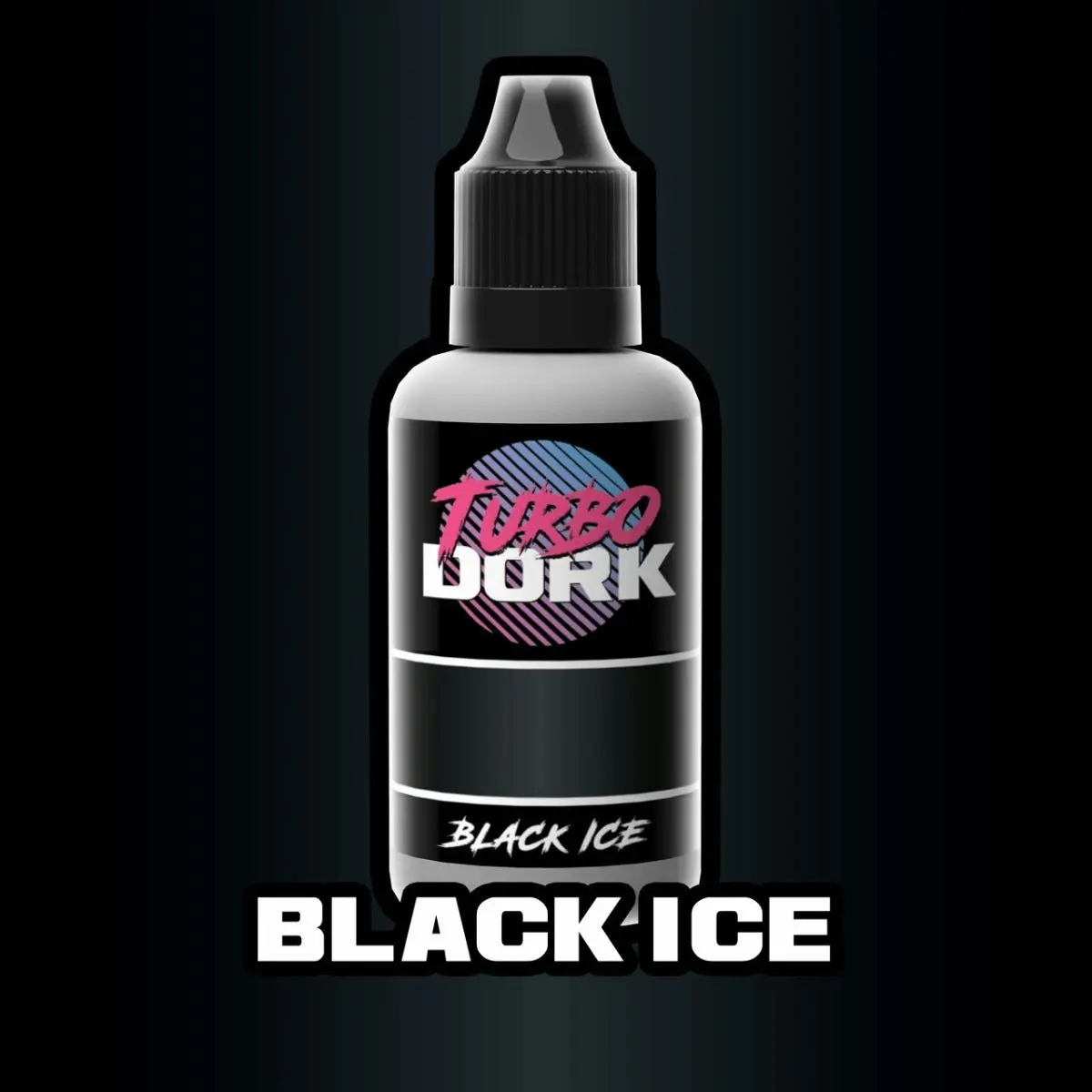 Turbo Dork - Black Ice Metallic Acrylic Paint 20ml Bottle