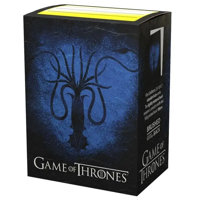 Sleeves - Dragon Shield - Box 100 - Brushed Art - Game of Thrones House Greyjoy