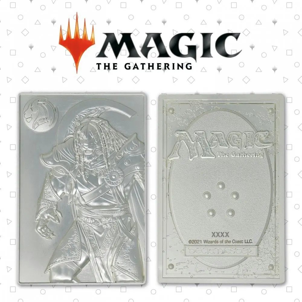 Magic the Gathering Limited Edition Silver Plated Ajani Goldmane Metal Collectible