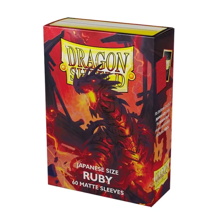 Sleeves - Dragon Shield Japanese - Box 60 - Ruby Matte