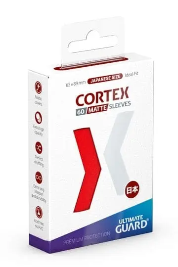 Ultimate Guard Cortex Sleeves Japanese Size Matte Red (60)