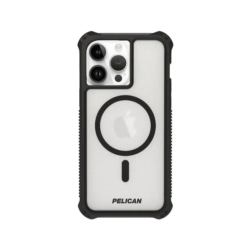 Pelican Guardian Rogue Magsafe Case For Iphone 15 Pro - Clear/black