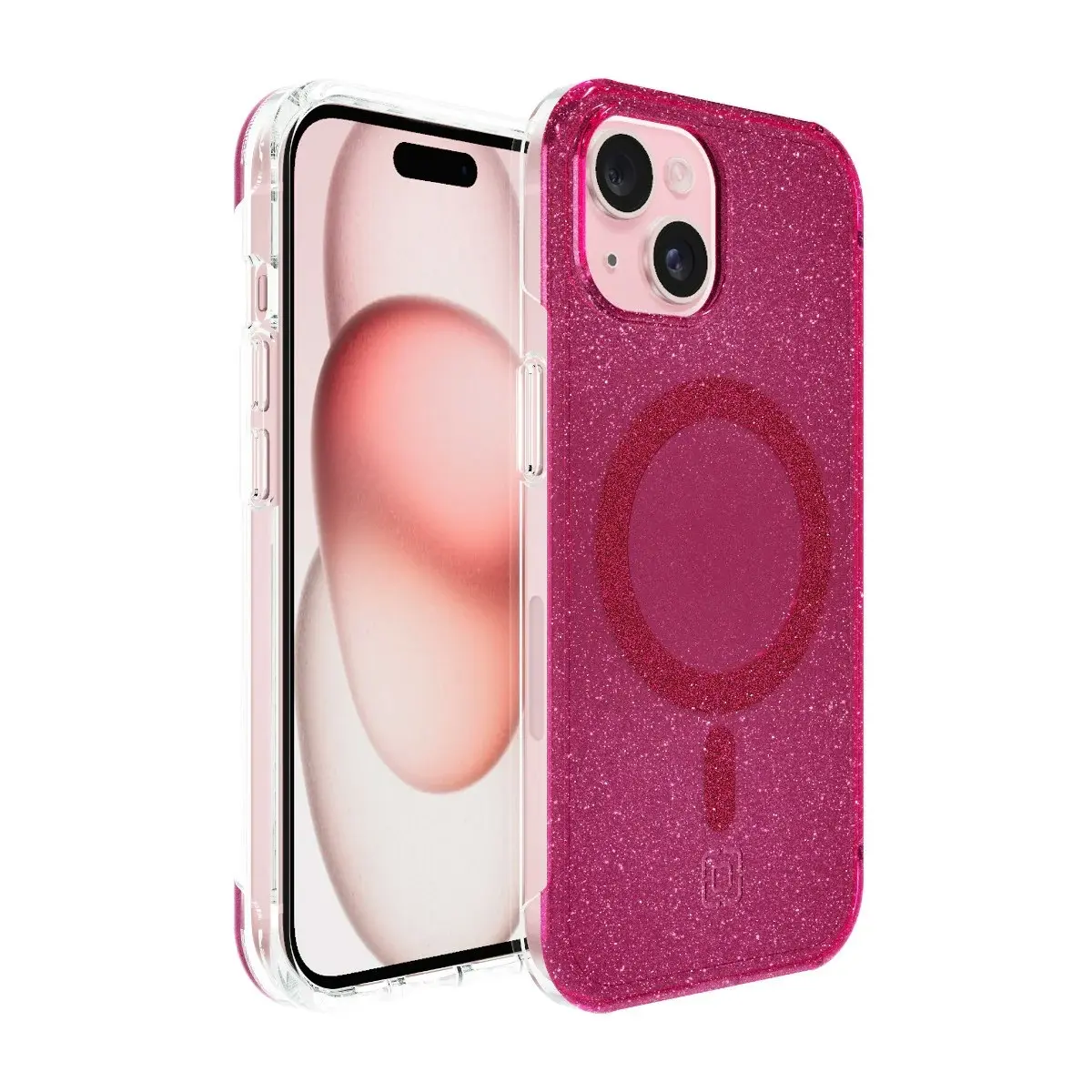 Incipio Forme Protective Case For Iphone 15 - Pop Pink Glitter