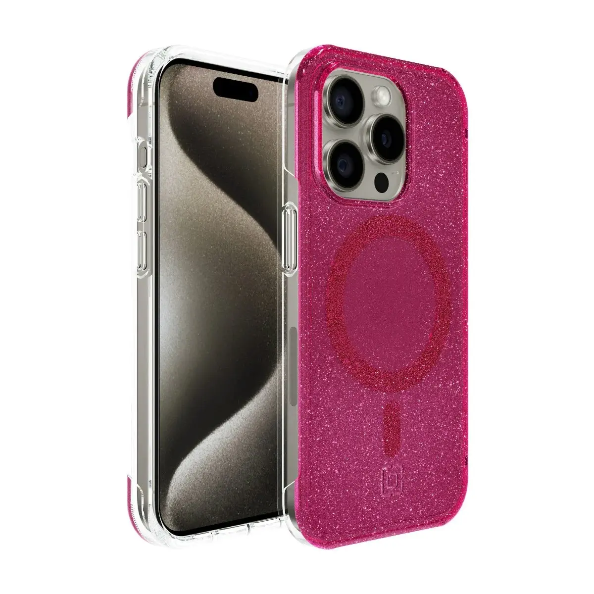 Incipio Forme Protective Case For Iphone 15 Pro - Pop Pink Glitter