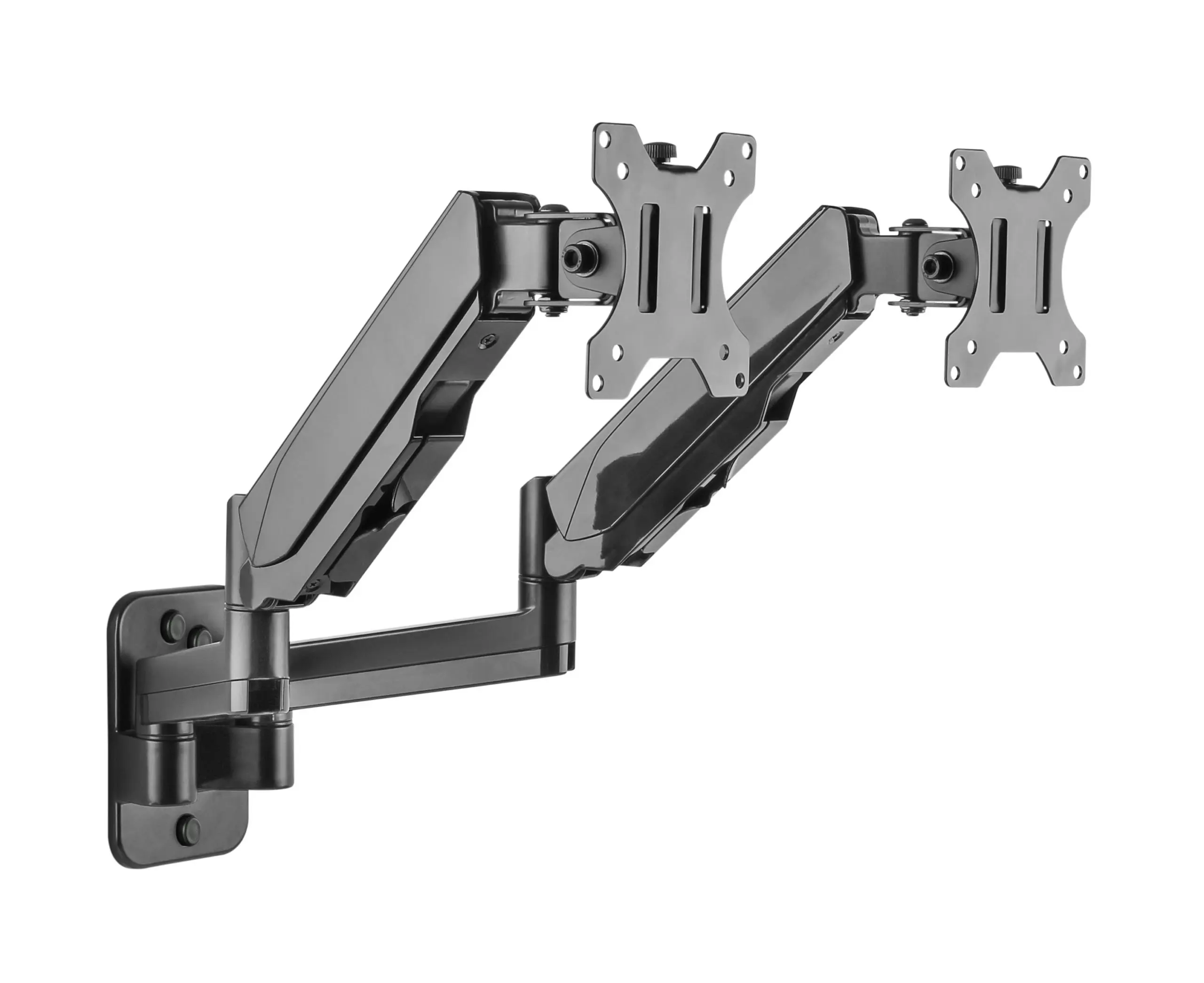 Brateck Dual Monitor Wall Mounted Gas Spring Monitor Arm (17"-32")