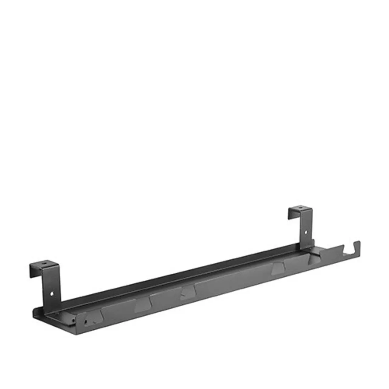 Brateck Under-Desk Cable Tray Management  - Dimensions: 590x131x74mm (23.2"x5.2"x2.9") - Black