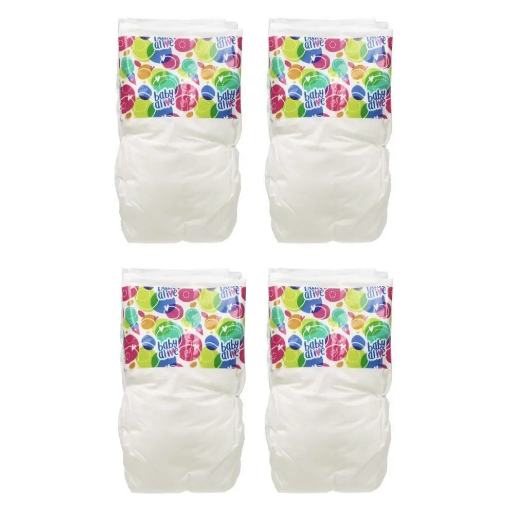 Baby Alive - Doll Diaper Refill Includes 4 Diapers Toy Accessories For Kids Ages 3 Years Old And Up  Hasbro