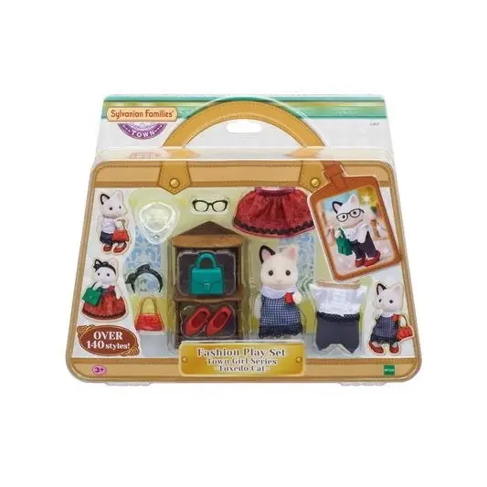 Sylvanian Families - Fashin Play Set Town Girl Tuxedo Cat