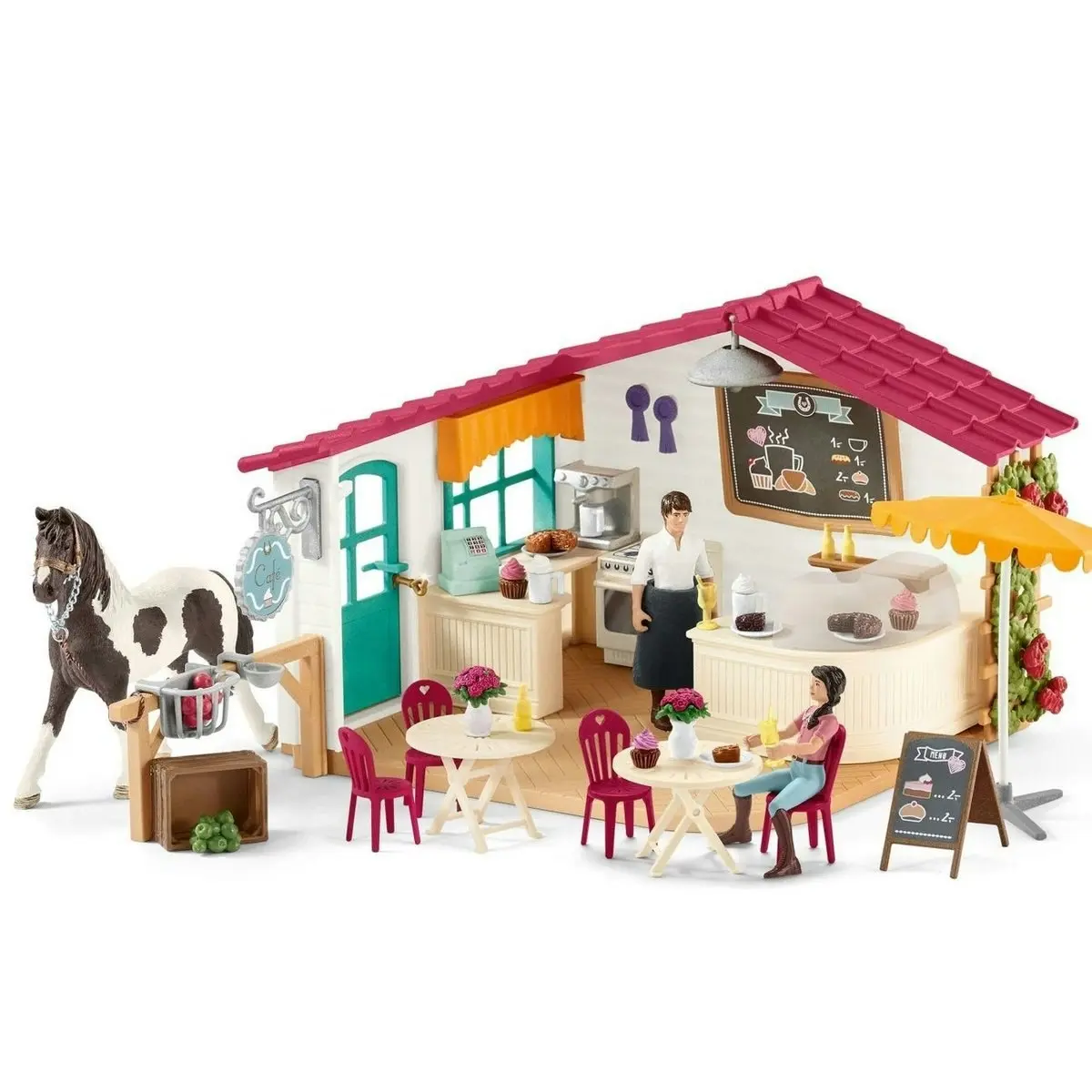 Schleich - Rider Cafe Animal Playset