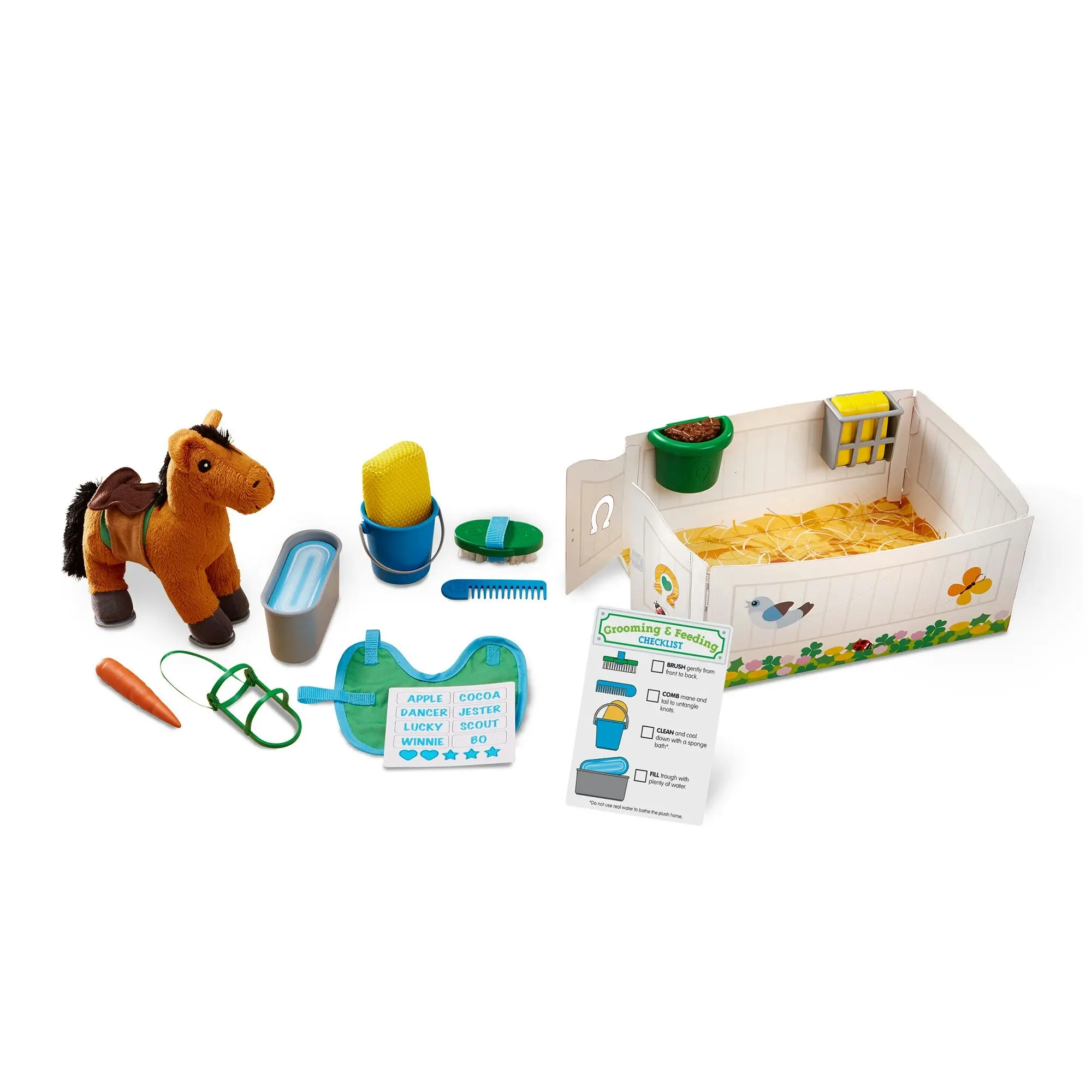 Melissa & Doug - Feed & Groom Horse Care Play Set